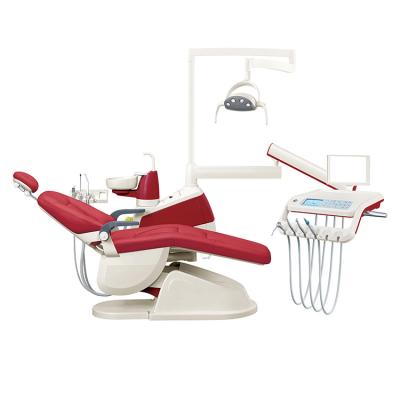 China Full Metal Full Unit Dental Chair With Micro Fiber Leather Cushion for sale