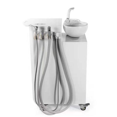 China Metal Foshan Gladent Silent Mobile Delivery Dental Suction Vacuum Pump Cabinet Saliva Ejector for sale