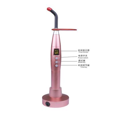 Cina Dental Rechargeable Radio LED Curing Lamp Light Compound Cure Unit 2000mAh in vendita