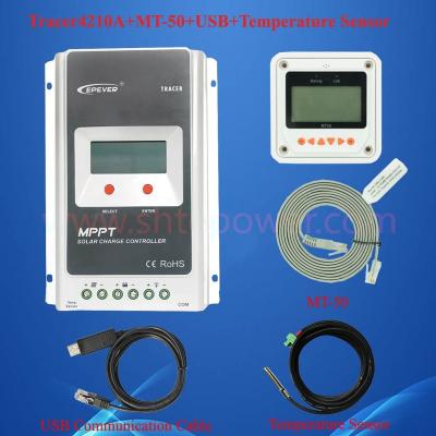 China MT50LCD solar system controller tracer 4210a regulator charge controller 100v +usb+sensor 2016 diplay new for sale