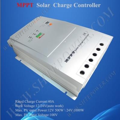 China Solar System Controller Tracer 4210RN Regualtor MPPT Auto Solar Charge Controller 40A 12V 24V Max Input 100V for sale