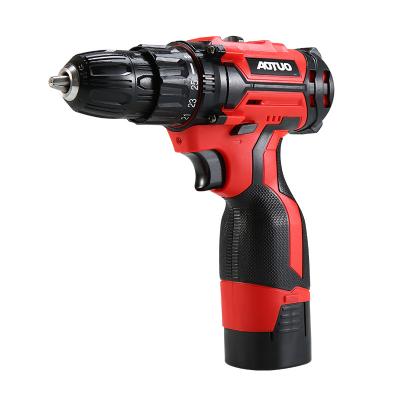 China Lithium Battery Electric Drill 12V Cordless Drill with China Max Metal 1.5AH Li Ion Battery Industrial Battery Cordless Drill 3/8