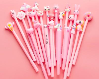 China office & Wholesale Cheap Ballpoint Pen Fashion Cardboard Unicorn Feature Ballpoint Pen School Pen New for sale