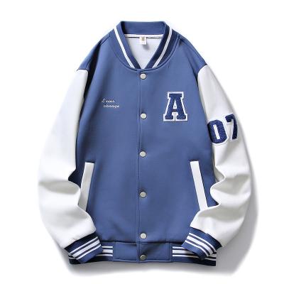 China Wholesale Custom Breathable Logo Embroidery Varsity Jacket School Baseball Coats College Letterman for sale