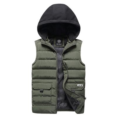 China 2021 New Promotion Casual Parka Cotton Man Comfortable Casual Vest With Logo for sale