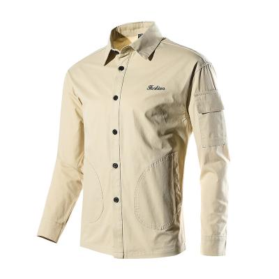 China Business& Custom Made Good Quality Cargo Multicolor Cotton Casual Business Dress Men's Shirts for sale