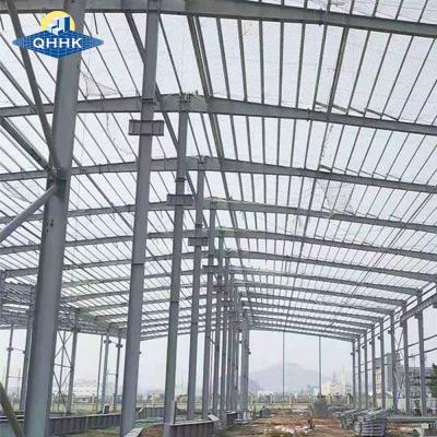 China Efficient Secure Metal Roof Frame Prefab Steel Construction For Warehouse Workshop zu verkaufen