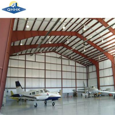 China Q355B Conexión de pernos estructura comercial de metal acero hangar de aeronaves en venta