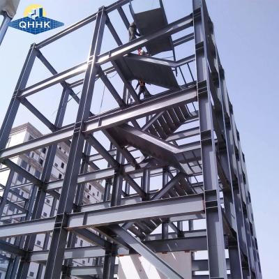 China High Seismic Resistance Prefabricated High Rise Buildings Q355b Steel Structure zu verkaufen