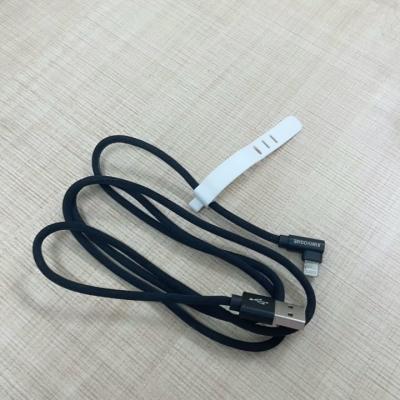 China OEM ELETECK Silicone Data Cable Tie Hook Loop Cable Wiring Tie Marker Ties Power Wire Management for Earbud for sale