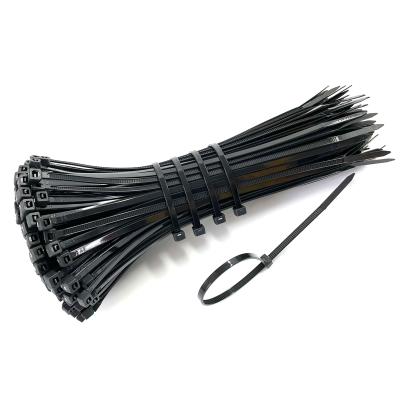 China 3*60mm Tie 100pcs Black Self-locking Plastic Nylon Cable Tie Zip Wraps Tie Nylon Cable Tie Set for sale