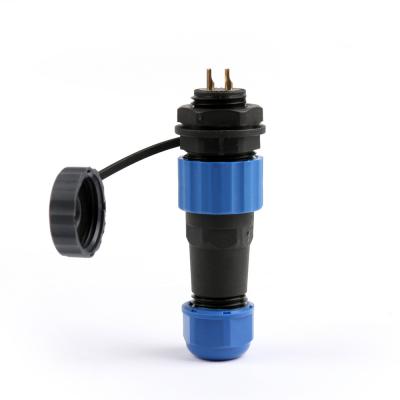 China ELETECK Power Connector Waterproof Locknut SP13 IP68 2 4 5 6 7 9 Pin Cable Connector Plug & Socket Male & Female for sale