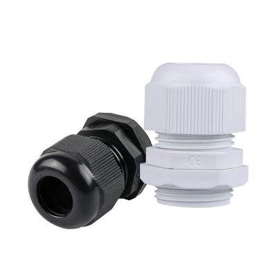 China Waterproof Connector for Wire and Cable White Black Nylon Plastic Connector Waterproof Cable Gland Different Size for Generators for sale