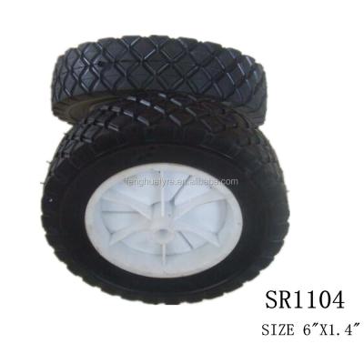 China solid rubber toy wheels 6inch 6x1.4 wheels for sale