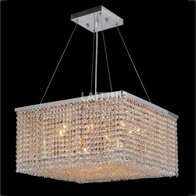 China Indoor Use Single Modern Led Square Pendant Lamp Decor Lighting Fixtures Home Living Room Chandelier 71074 for sale