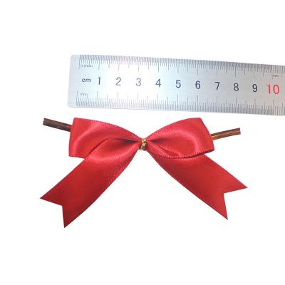 China Eco - Friendly Wholesale 1inch Ribbon Bow With Prefabricated Metal Strips for sale