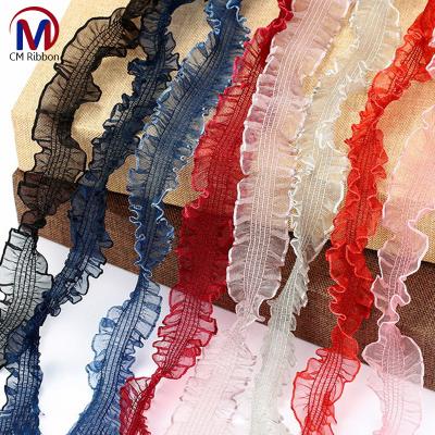 China Factory Wholesale 30mm Viable Korean Dress Skirt Accessories Elastic Lace for sale