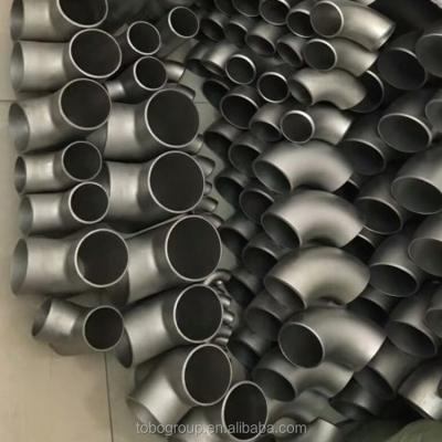 China Connect Pipes Titanium Casting Forged Pipe Fitting 90 Degree Long Radius Pipe Elbow for sale