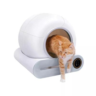 China Sustainable Self Cleaning Sets Hidden Closed Automatic Trash Can Cat Pet Luxury For Dropshiping Product for sale