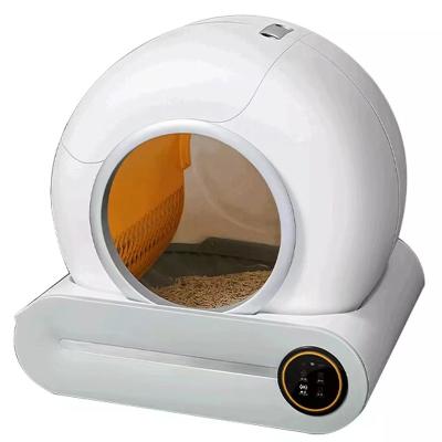 China Sustainable smart cat litter box can be wifi connection removable water washing cleaning sets for Christmas 2022 for sale