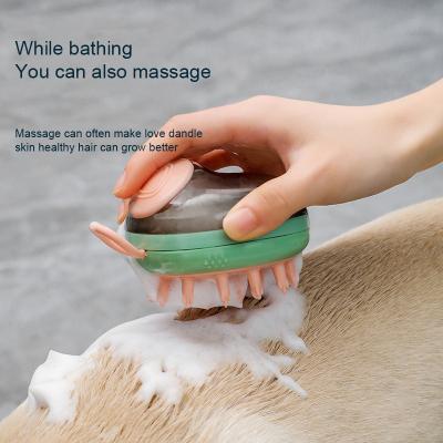 China Wholesales Pet Viable Hair Brush Silicone Remover Hair Remover Easy Hair Remove Clean Grooming Brush For Bath for sale