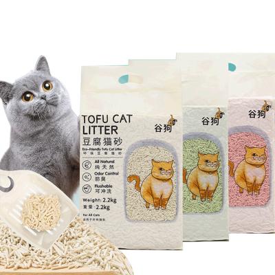 China High Quality Sustainable Tofu Cat Litter Organic Edible Sand Activated Carbon 6L for sale