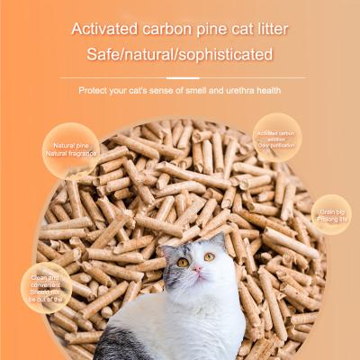 China Eco-Friendly Pooling Pine Wood Pellets Pet Cat Litter 6mm Sustainable Dust Free for sale