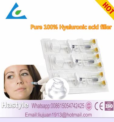 China 1ml CE sterile cross linked  injectable Stabilized hyaluronic acid dermal filler lip injections for sale