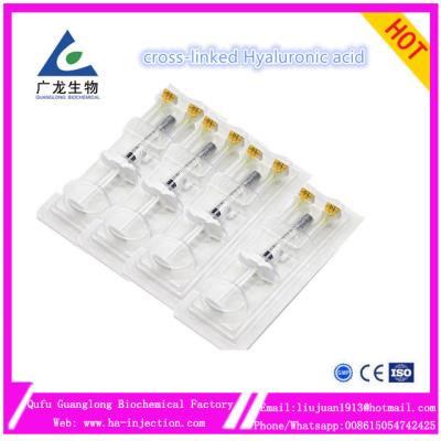 China 1ml CE injectable anti wrinkle cheek hyaluronic acid filler injections d'acide hyaluronique pour acheter injection for sale