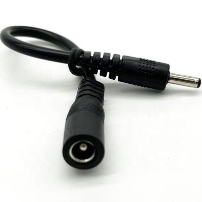 China 3.5*1.35mm To 5.5*2.1mm 5.5*2.1mm DC 12V Power Extension Cable For CCTV Security Cameras for sale