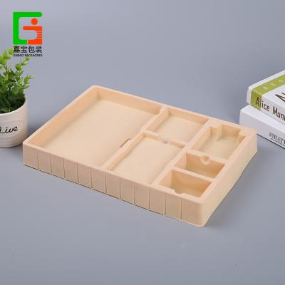 China New Customized Size Recycled Materials PS Flocking Tray Packing Usage Plastic Packaging Box For Cosmetics / Toy for sale