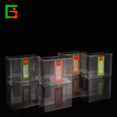 China Recycled Materials Transparent Gift Packaging Box Frosted Pet Blister Folding Plastic Box Custom Logo Color Printing PVC Plastic Packaging Box for sale