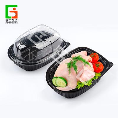 China Transparent Lunch Snack Plastic Disposable Food Packaging Box Food Blister Box PET Accept CN; GUA JIABAO for sale