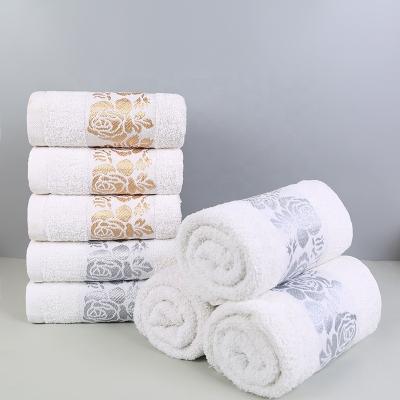 China Child-Proof Jacquard gold wire 70x140cm 50x100cm pure cotton bath towel   groggery  Home Bath Extra Large Towel for sale