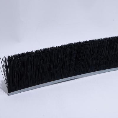 China Cleaning/Polish/Deburring Natural Fiber Sliding Door Revolving Door Strip Brush Metal Back Strip Brush for sale