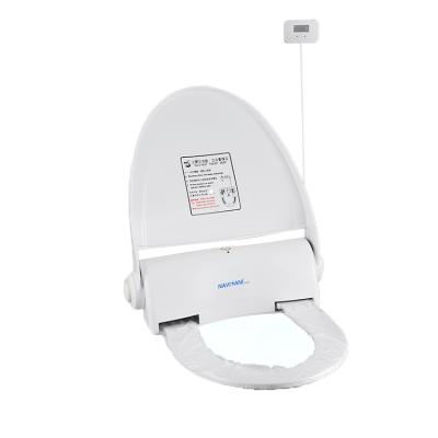 China Smart Electric Toilet Seats Hygiene Slow-end Toilet Cover with Disposable Dispenser Paper Wrap for Public Restroom for sale