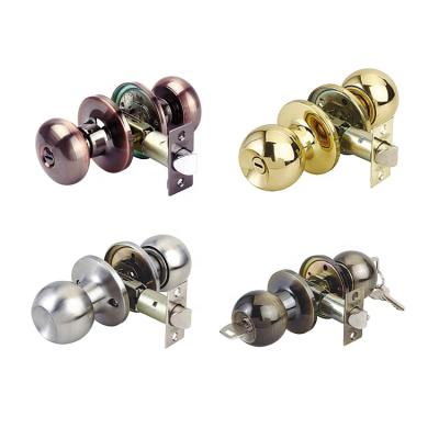 China ET (Entrance) /BK (Bathroom) PS (Passage) Bedroom Round Ball Tubular Knob Cylindrical Door Lock for Safe for sale