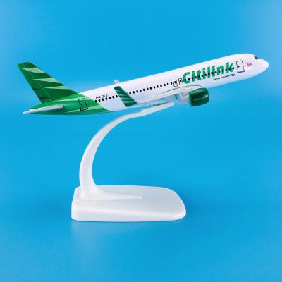 China Global Hot Sale 1:235 New Product 16cm Baza Airplane Model Aircrafts Airbus A320neo Citilink Zinc Alloy Model for sale