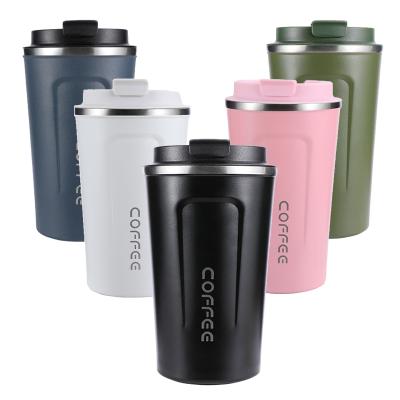 China SQ-6003 Wholesale Hot Sale 380ml 510ml Double Layer Customizable Vacuum Keep 304 Stainless Steel Hot And Cold Coffee Mugs for sale