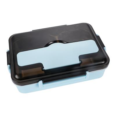 China Hot-selling 18/8 Stainless Steel SQ-2009-3 High Quality 304 Stainless Steel Lunch Dish Student Adult Fast Foods Box for sale