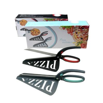 China Sustainable Wholesale New Product SQ-5002 High Quality Kitchen Tools Plastic+Stainless Pizza Scissors Steel Pizza Shovel for sale