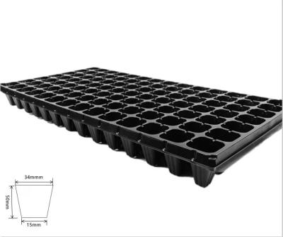 China Eco-friendly Seed Planting Wholesale Vegetable Seedling Tray Square Plastic Seedling Tray 50 Holes 72 Holes for sale