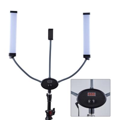 China 5600K LED Double Arm Light 95ra Bi Color For Professional Salon Spa for sale