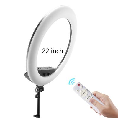 China Led Circle Ring Light Dimmable 100w 22 Inch Streaming Lights With Mobile Phone Holder fs-640 Makeup Lighting zu verkaufen