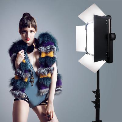 China 120W LED Soft Panel Light Bi Color Photo Studio Continuous Lighting Photography With 4 Leaf Barndoors for sale