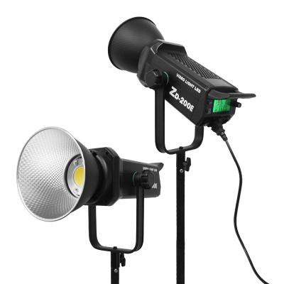 China van 200w Dimmable van Bi Kleur Geleide Video Lichte 2700k 7500k de Studio Opvlammende Lichten van de de Vlekmaïskolf met Softbox Te koop