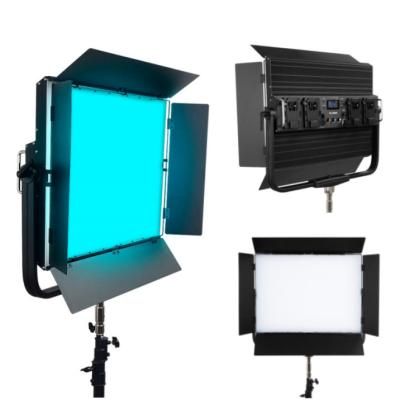 China Controle sem fio video conduzido exterior do equipamento de iluminação DMX de Rgbw 2800-9990k da lâmpada de painel do modo 500w do gel à venda