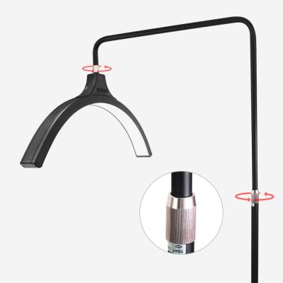 China Salon Fill Cct Mode Moon Lash Lamp 3200k 6500k Led Makeup Lighting Ac Power For Photo Selfie for sale