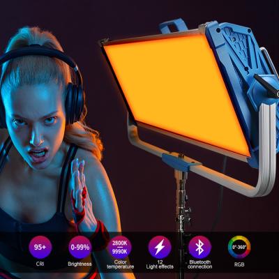 China 3200K Photographic Photo Video Studio Light Kit 50000lm LED Panel Light Remote Control HSI Mode for sale