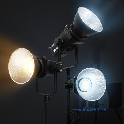 China Portable 100watt cob video light Photography LED Video Studio Light With LCD Display Screen en venta